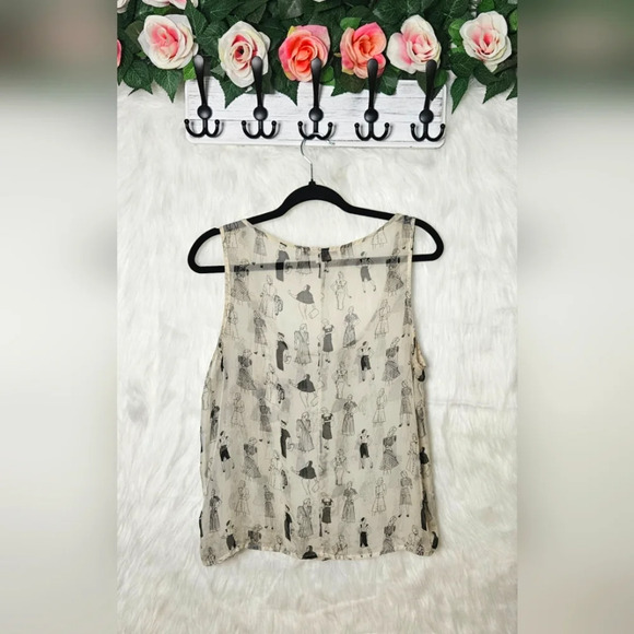 Love21 Vintage Fashion Silk Pocket Tank - Picture 3 of 5